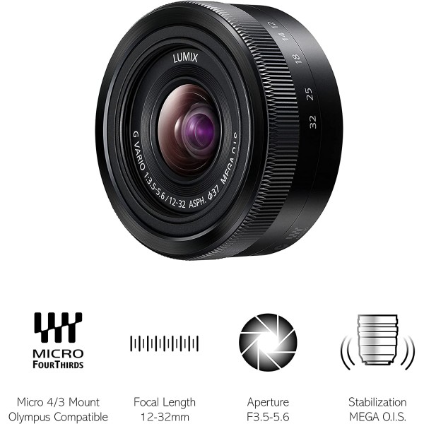 Panasonic 12-32 mm Lens for G-Series Camera (MEGA O.I.S Image